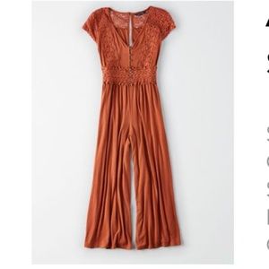 BURNT ORANGE AE JUMPSUIT